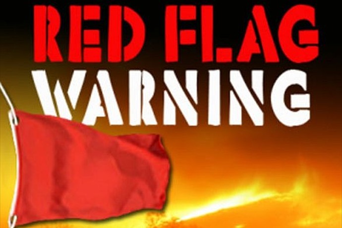 Red Flag Warnings Extended Until Tuesday