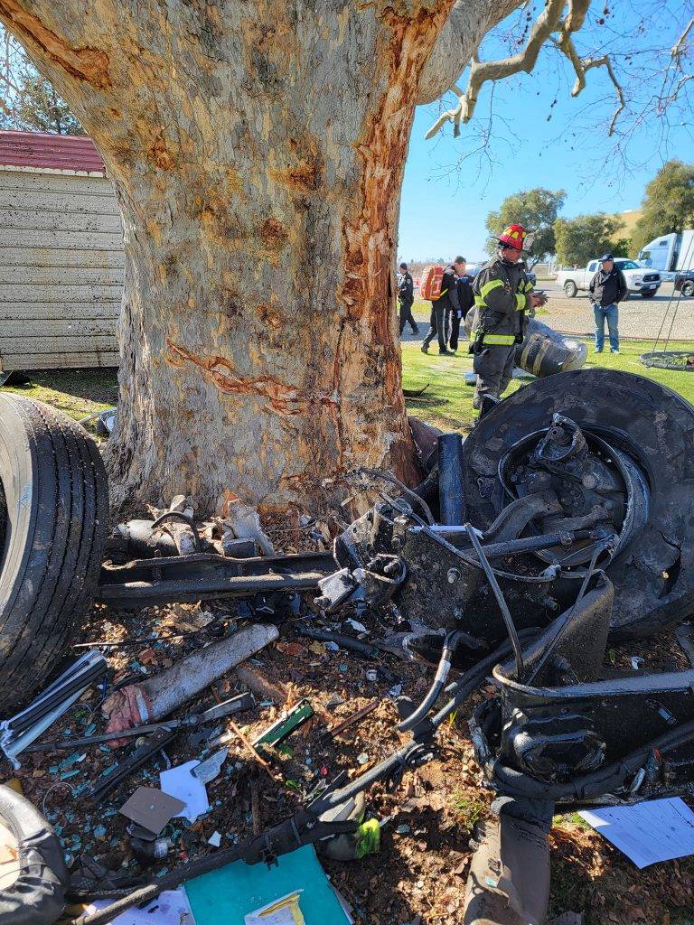 CHP: “Semi Driver Lucky to be Alive” After Accident on HWY 99 Near 113