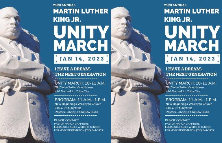 Yuba-Sutter MLK Unity March Tomorrow