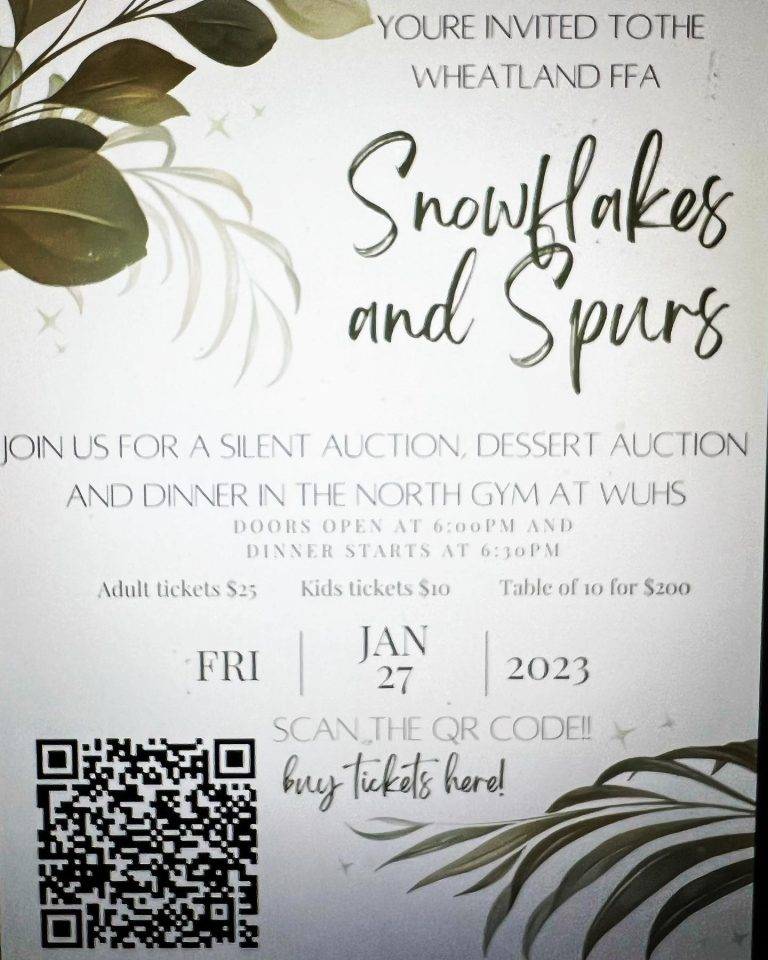 ‘Snowflakes and Spurs’ Fundraiser Returns to Wheatland High School