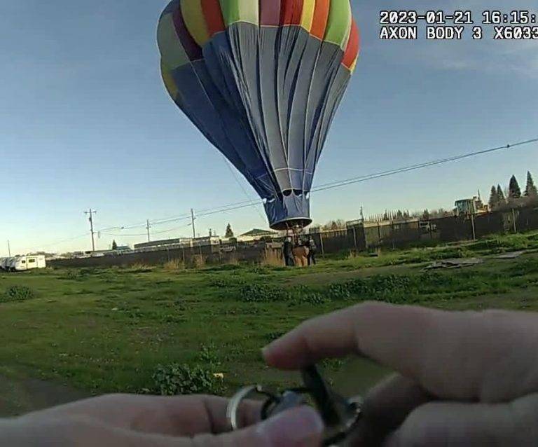 Saturday Afternoon Hot Air Balloon Flight in Yuba City Does Not Go Well