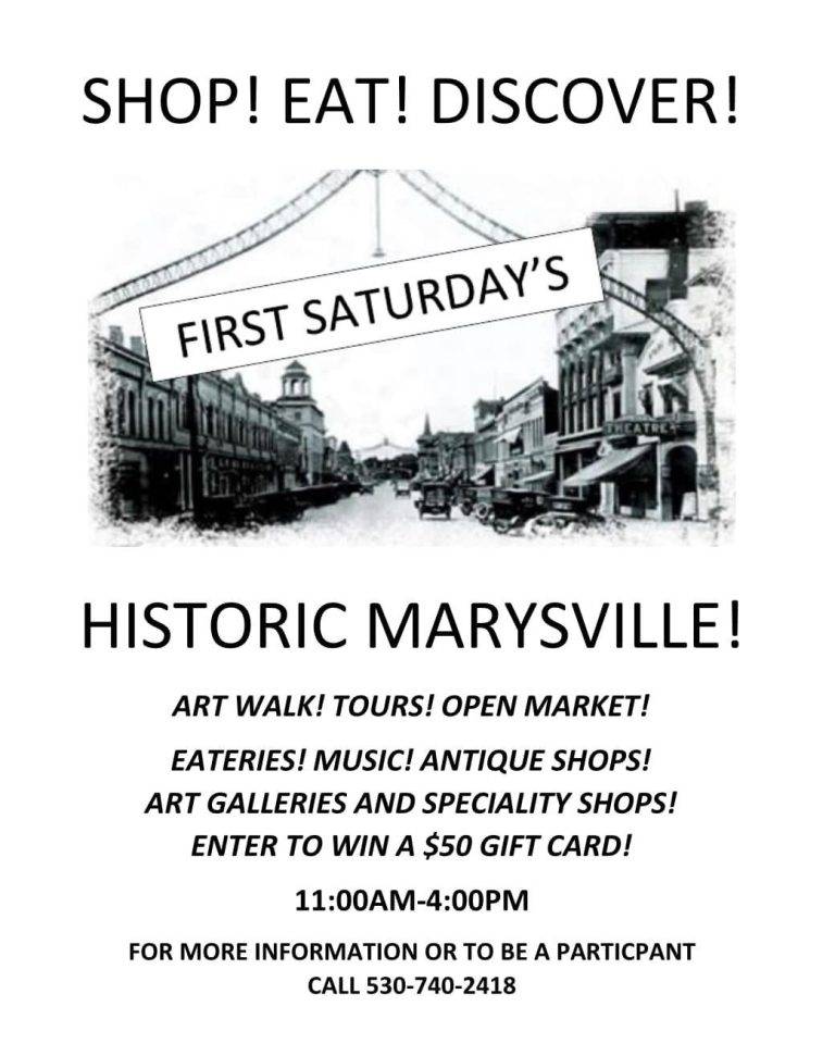 “First Saturday in Marysville” Set for This Weekend