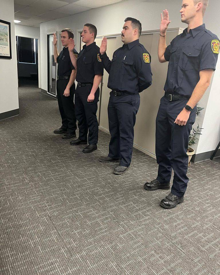 Sutter County Fire Department Swears In Four New Firefighters