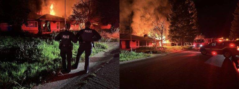 YCPD / YCFD Respond to Fire Near Butte House Road