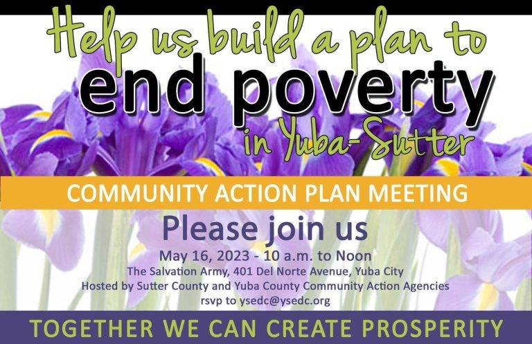 Yuba-Sutter EDC Hosting Public Planning Meeting on Local Poverty