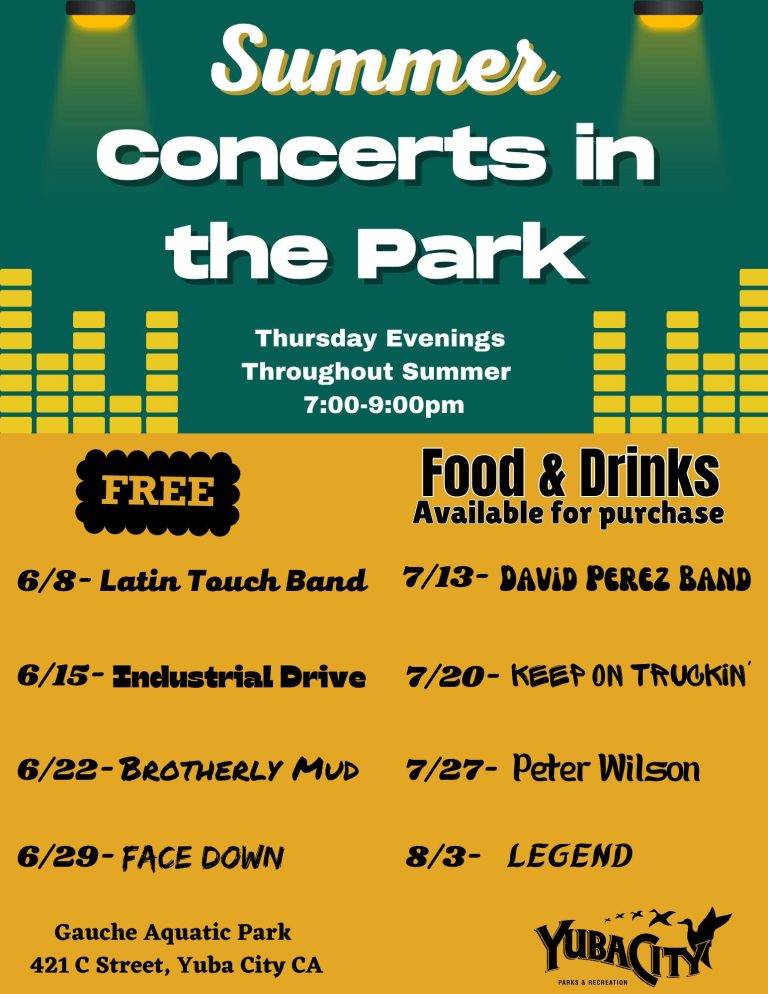 Yuba City ‘Concerts in the Park’ Tonight