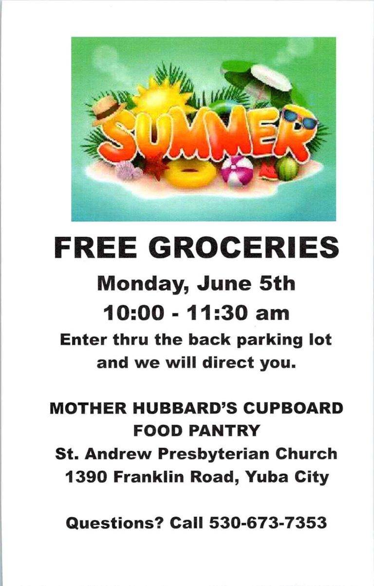 Free Grocery Giveaway this Morning in Yuba City