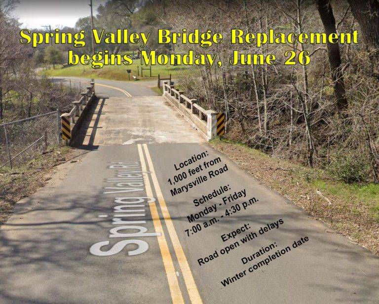 Spring Valley Bridge Replacement Begins Today