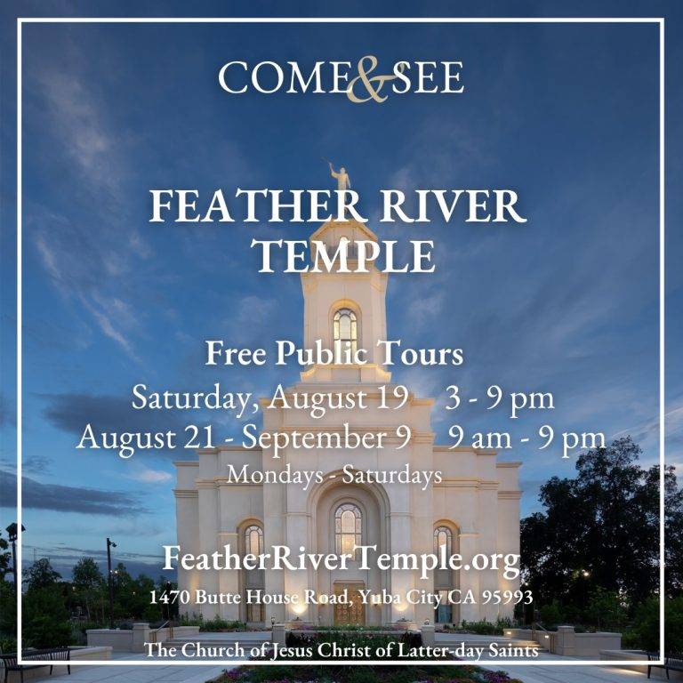 Special Preview Tours Yesterday at New Feather River Temple, Open House Saturday