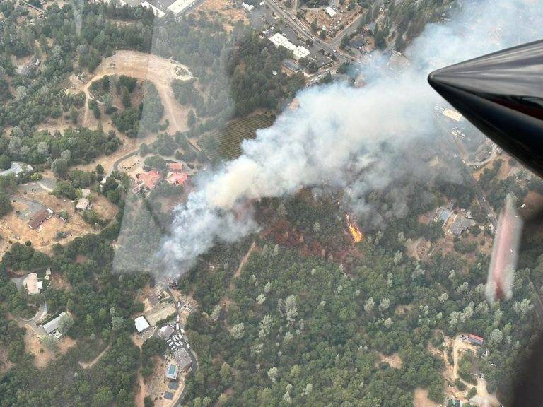 Fire Burning In El Dorado County