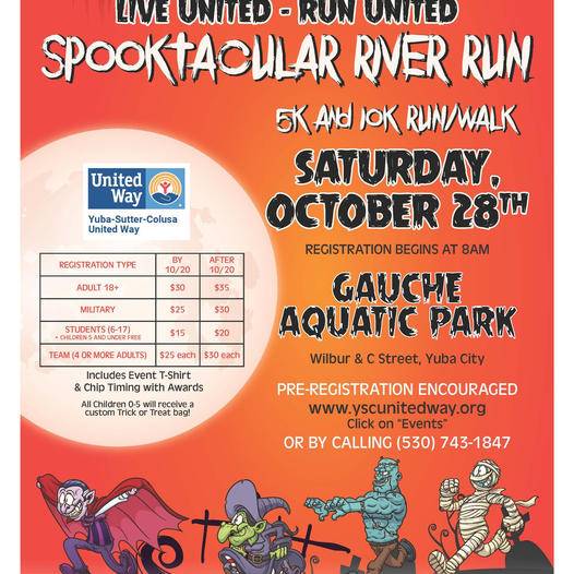 YCPD Street Closures Tomorrow Morning for Spooktacular River Run/Walk