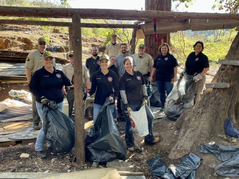 Nevada County Sheriff’s Personnel, Volunteers Clean Up Grass Valley Homeless Camps