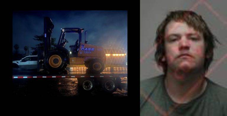 Stolen Forklift Recovered in Sutter