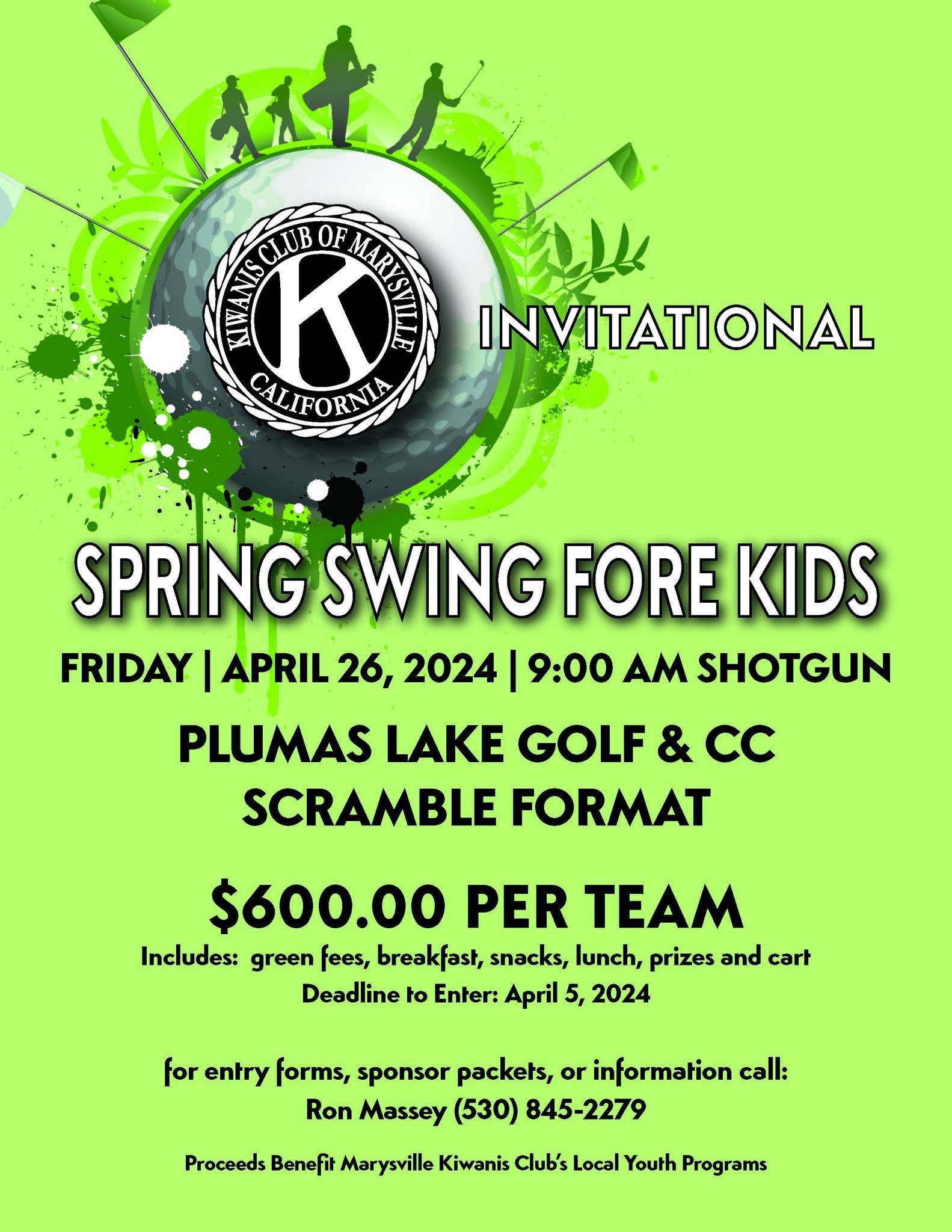 Marysville Kiwanis Spring Swing Fore Kids