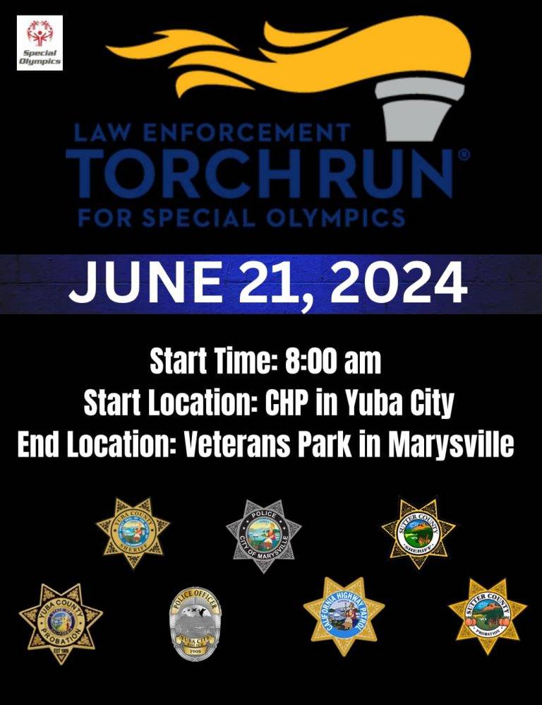 Law Enforcement Torch Run for Special Olympics Today