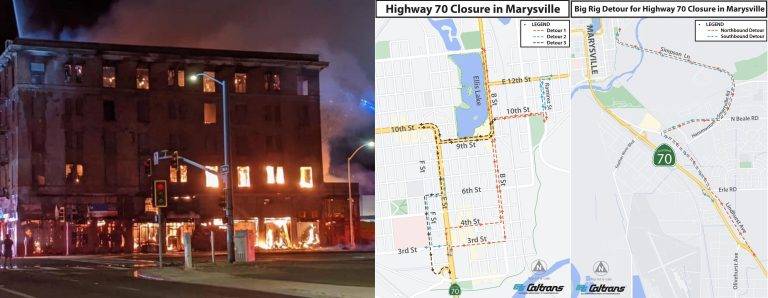 Latest on Marysville Hotel Fire, E Street Closure