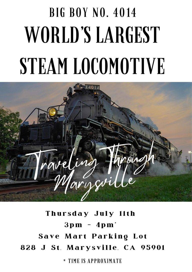 Worlds Largest Steam Locomotive Passing Through Marysville Today