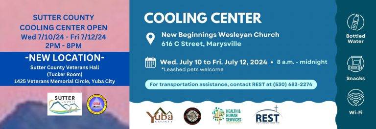 Cooling Centers Reopen Today in Yuba City & Marysville