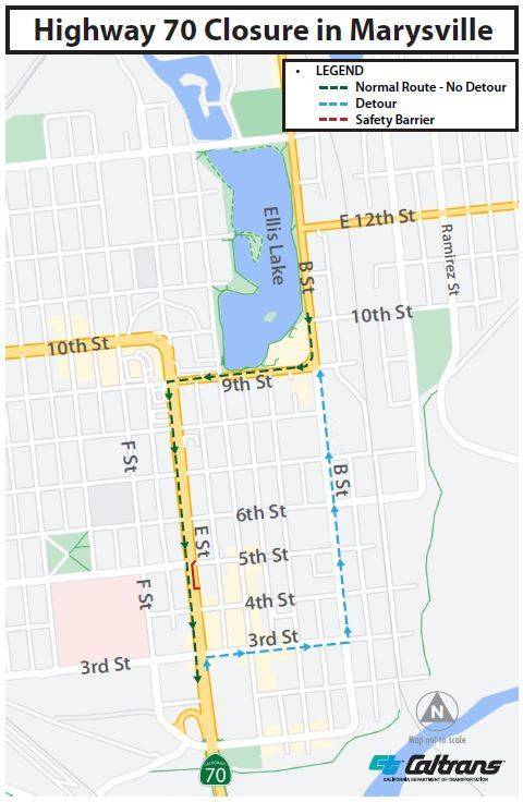 Marysville Reopens Southbound Lanes of E Street Between 3rd & 6th