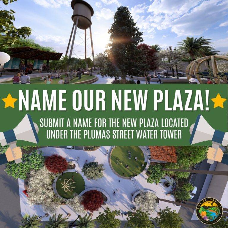 Yuba City Wants You to Help ‘Name Our New Plaza’