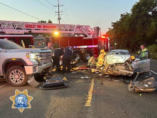 Pre-dawn Fatal Yesterday on HWY 99 North of Gridley