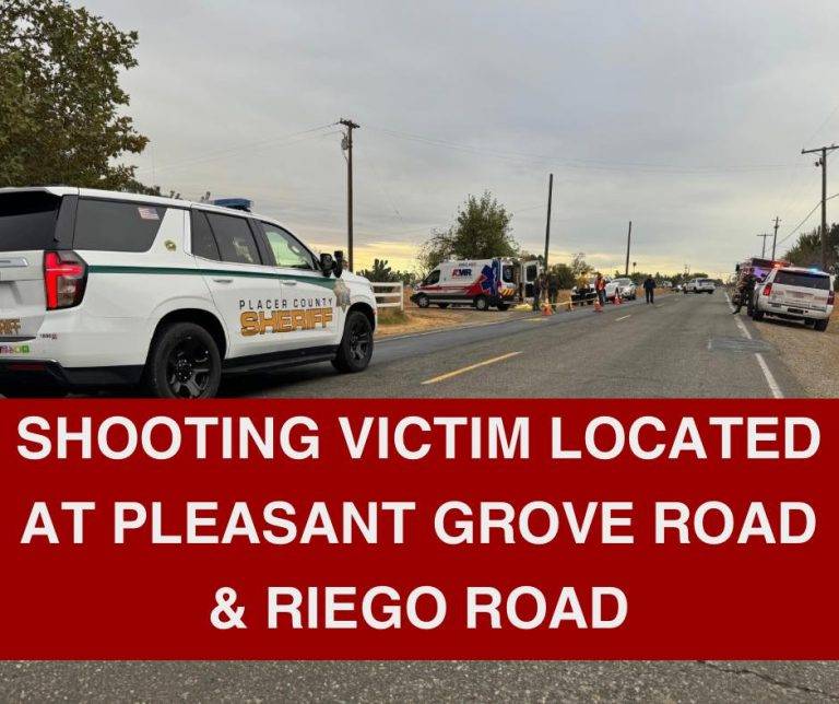 Shooting Victim Found on Pleasant Grove Road Near Riego Road