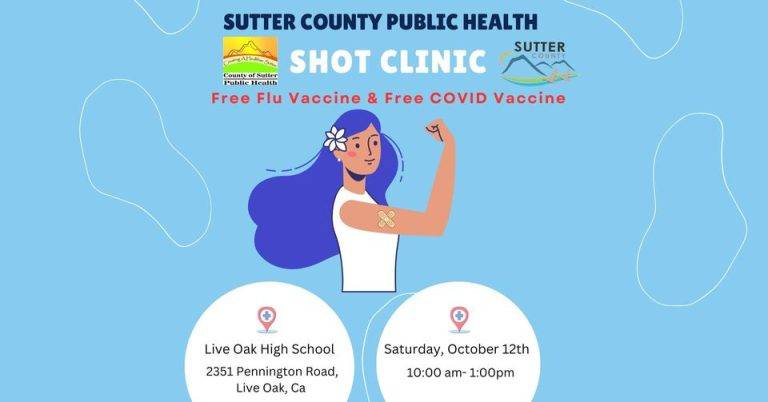 Free Vaccine Clinic Scheduled in Colusa and Live Oak