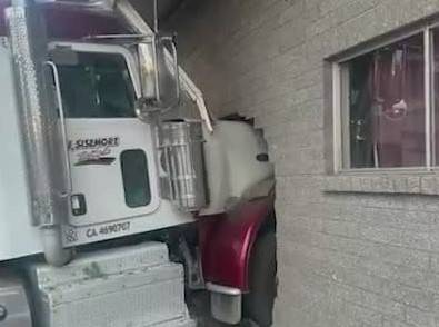 Big Rig Crashes Into Marysville Church