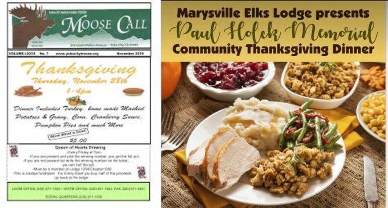 Thanksgiving Meals and Resources Available Tomorrow in Yuba-Sutter