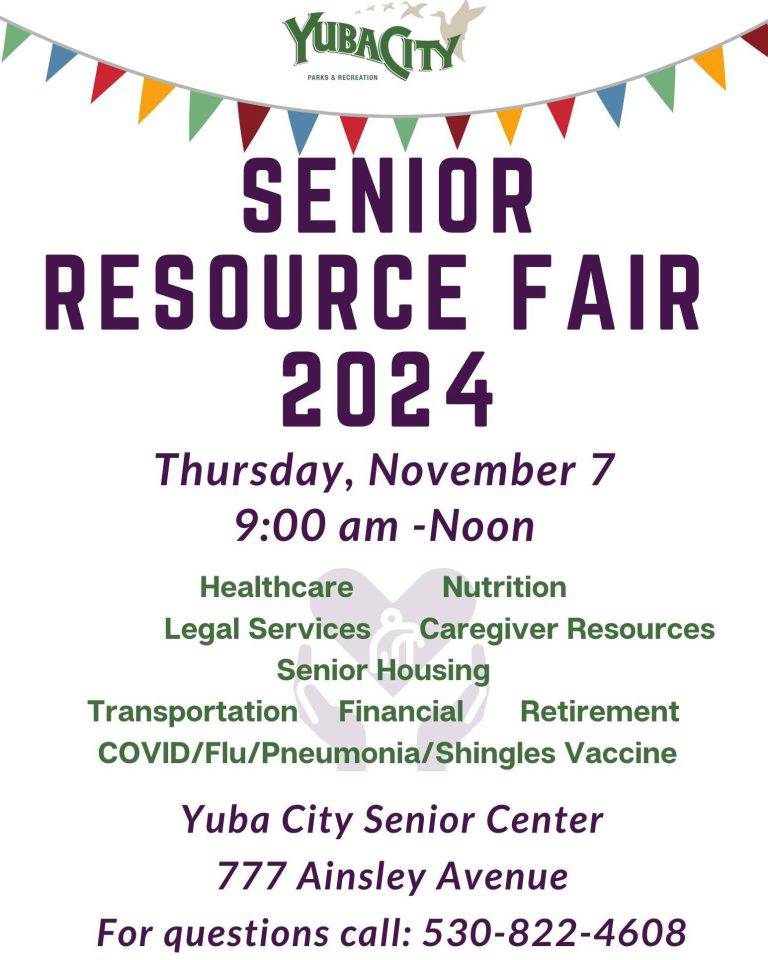 Yuba City Senior Resource Fair This Morning